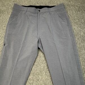 BYLT Premium Basics Kinetic 2.0 Pants Mens 34 X 30 Gray Performance Causal